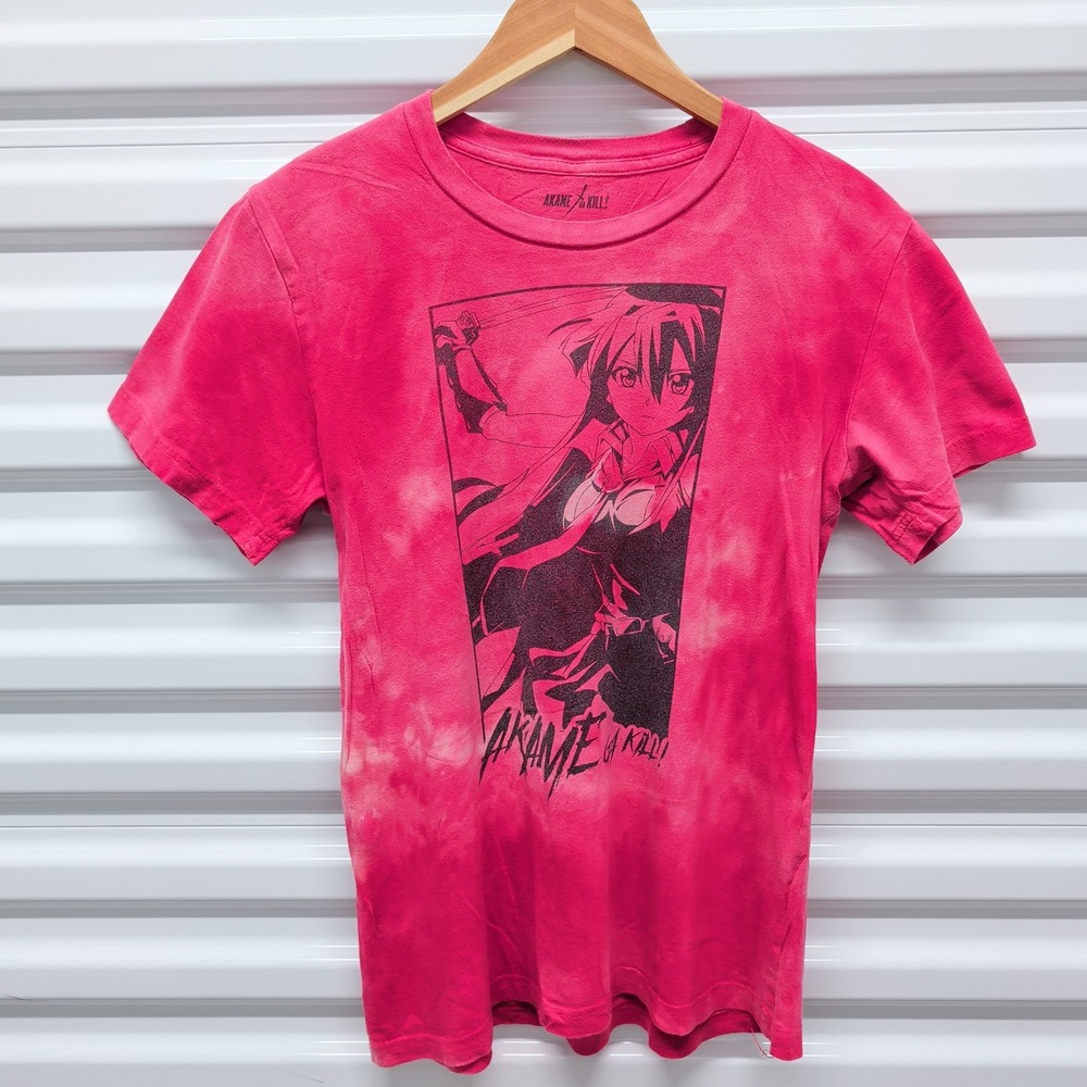 Sentai Filmworks Akame ga Kill! Shirt Medium Pink Tie Dye Graphic Anime Tee — photo 2